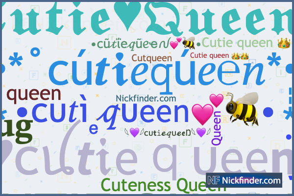 Nicknames for Cutiequeen: ✧༺????????????????????♥????????????????????༻✧, ???????????????? ...