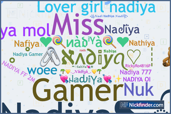 21 3D Names for nadiya